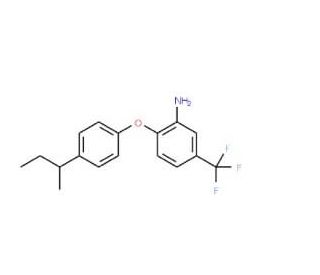 2-[4-(sec-Butyl)phenoxy]-5-(trifluoromethyl)-aniline - chemical structure image