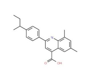 2-(4-sec-Butylphenyl)-6,8-dimethylquinoline-4-carboxylic acid - chemical structure image