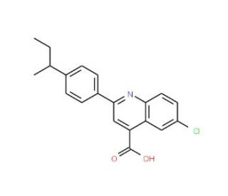 2-(4-sec-Butylphenyl)-6-chloroquinoline-4-carboxylic acid - chemical structure image