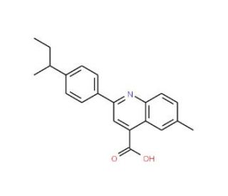 2-(4-sec-Butylphenyl)-6-methylquinoline-4-carboxylic acid - chemical structure image
