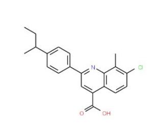 2-(4-sec-Butylphenyl)-7-chloro-8-methylquinoline-4-carboxylic acid - chemical structure image
