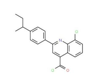 2-(4-sec-butylphenyl)-8-chloroquinoline-4-carbonyl chloride - chemical structure image