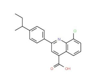 2-(4-sec-Butylphenyl)-8-chloroquinoline-4-carboxylic acid - chemical structure image
