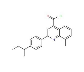 2-(4-sec-butylphenyl)-8-methylquinoline-4-carbonyl chloride - chemical structure image