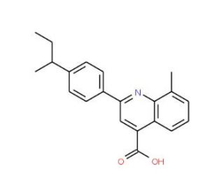 2-(4-sec-Butylphenyl)-8-methylquinoline-4-carboxylic acid - chemical structure image