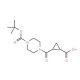 2-{[4-(tert-Butoxycarbonyl)piperazin-1-yl]carbonyl}cyclopropane-1-carboxylic acid - chemical structure image