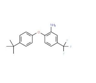 2-[4-(tert-Butyl)phenoxy]-5-(trifluoromethyl)-phenylamine - chemical structure image