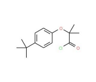 2-(4-tert-butylphenoxy)-2-methylpropanoyl chloride - chemical structure image