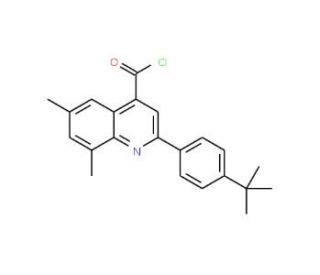 2-(4-tert-butylphenyl)-6,8-dimethylquinoline-4-carbonyl chloride - chemical structure image