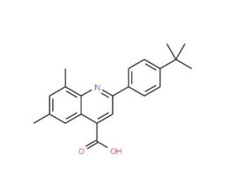 2-(4-tert-Butylphenyl)-6,8-dimethylquinoline-4-carboxylic acid - chemical structure image