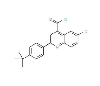 2-(4-tert-butylphenyl)-6-chloroquinoline-4-carbonyl chloride - chemical structure image