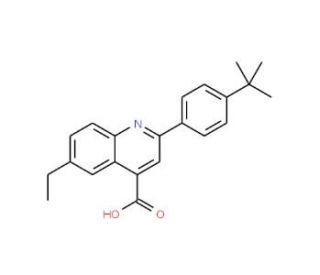 2-(4-tert-butylphenyl)-6-ethylquinoline-4-carboxylic acid - chemical structure image