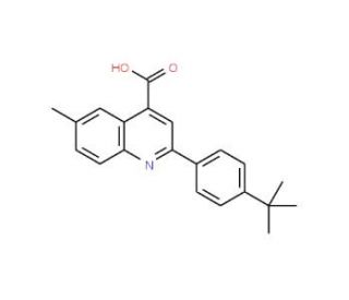 2-(4-tert-Butylphenyl)-6-methylquinoline-4-carboxylic acid - chemical structure image
