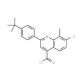 2-(4-tert-butylphenyl)-7-chloro-8-methylquinoline-4-carbonyl chloride - chemical structure image