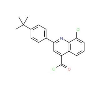 2-(4-tert-butylphenyl)-8-chloroquinoline-4-carbonyl chloride - chemical structure image