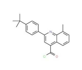 2-(4-tert-butylphenyl)-8-methylquinoline-4-carbonyl chloride - chemical structure image