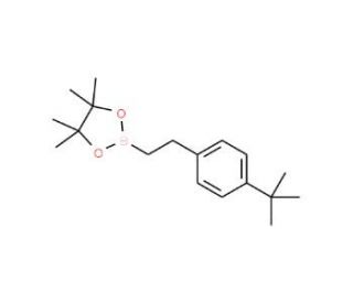 2-(4-tert-Butylphenyl)ethylboronic acid pinacol ester (CAS 1073355-22-2) - chemical structure image