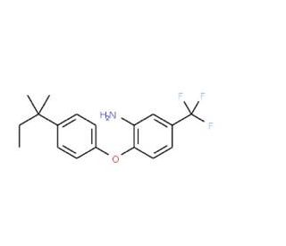 2-[4-(tert-Pentyl)phenoxy]-5-(trifluoromethyl)-phenylamine - chemical structure image