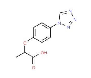 2-(4-Tetrazol-1-yl-phenoxy)-propionic acid - chemical structure image