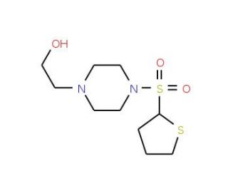 2-[4-(Thiophene-2-sulfonyl)-piperazin-1-yl]-ethanol - chemical structure image