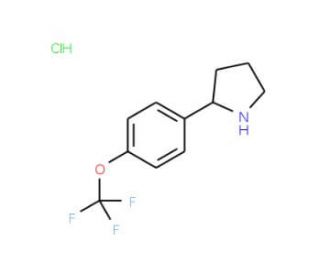 2-(4-Trifluoromethoxy-phenyl)-pyrrolidine hydrochloride - chemical structure image