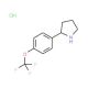 2-(4-Trifluoromethoxy-phenyl)-pyrrolidine hydrochloride - chemical structure image
