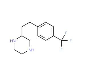 2-[4-(Trifluoromethyl)phenethyl]piperazine - chemical structure image