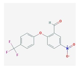 2-[4-(Trifluoromethyl)phenoxy]-5-nitrobenzaldehyde - chemical structure image