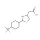 {2-[4-(trifluoromethyl)phenyl]-1,3-thiazol-4-yl}acetic acid - chemical structure image
