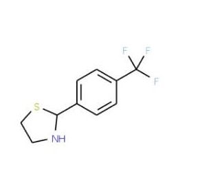 2-[4-(Trifluoromethyl)phenyl]-1,3-thiazolane - chemical structure image