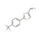 2-[4-(Trifluoromethyl)phenyl]-1,3-thiazole-4-carboxaldehyde (CAS 174006-70-3) - chemical structure image