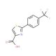 2-(4-Trifluoromethyl-phenyl)thiazole-4-carboxylic acid (CAS 144061-16-5) - chemical structure image
