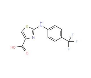 2-(4-Trifluoromethyl-phenylamino)-thiazole-4-carboxylic acid - chemical structure image