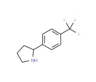 2-[4-(Trifluoromethyl)phenyl]pyrrolidine (CAS 298690-84-3) - chemical structure image
