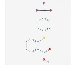 2-[[4-(Trifluoromethyl)phenyl]thio] benzoic acid (CAS 895-45-4) - chemical structure image