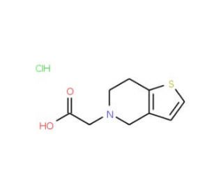 2-{4H,5H,6H,7H-thieno[3,2-c]pyridin-5-yl}acetic acid hydrochloride (CAS 1193387-28-8) - chemical structure image