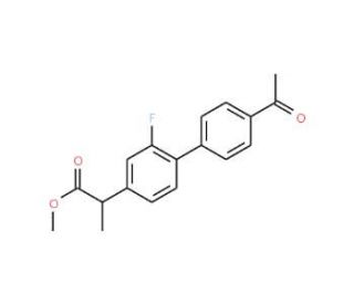 2-(4&prime;-Acetyl-2-fluoro-biphenyl-4-yl)-propionic Acid Methyl Ester (CAS 215175-83-0) - chemical structure image