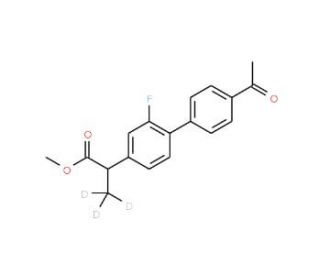 2-(4&prime;-Acetyl-2-fluoro-biphenyl-4-yl)propionic Acid-d3 Methyl Ester - chemical structure image