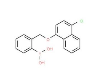 2-[(4&prime;-Chloro-1-naphthyloxy)methyl]phenylboronic acid (CAS 1072951-65-5) - chemical structure image