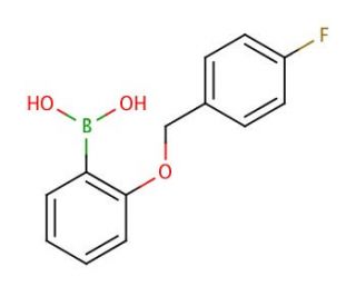 2-(4&prime;-Fluorobenzyloxy)phenylboronic acid (CAS 870779-01-4) - chemical structure image