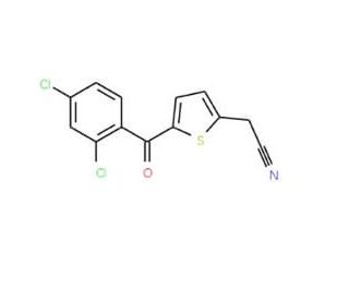 2-[5-(2,4-Dichlorobenzoyl)-2-thienyl]acetonitrile - chemical structure image