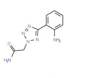2-[5-(2-Amino-phenyl)-tetrazol-2-yl]-acetamide (CAS 436092-82-9) - chemical structure image