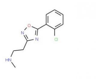 {2-[5-(2-Chlorophenyl)-1,2,4-oxadiazol-3-yl]-ethyl}methylamine - chemical structure image