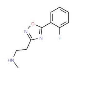{2-[5-(2-Fluorophenyl)-1,2,4-oxadiazol-3-yl]-ethyl}methylamine - chemical structure image