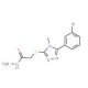 2-{[5-(3-Bromophenyl)-4-methyl-4H-1,2,4-triazol-3-yl]thio}acetohydrazide - chemical structure image