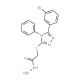 2-{[5-(3-Bromophenyl)-4-phenyl-4H-1,2,4-triazol-3-yl]thio}acetohydrazide - chemical structure image