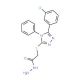 2-{[5-(3-Chlorophenyl)-4-phenyl-4H-1,2,4-triazol-3-yl]thio}acetohydrazide - chemical structure image