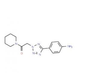2-[5-(4-Amino-phenyl)-tetrazol-2-yl]-1-piperidin-1-yl-ethanone (CAS 436092-93-2) - chemical structure image