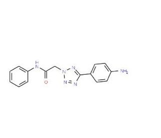 2-[5-(4-Amino-phenyl)-tetrazol-2-yl]-N-phenyl-acetamide (CAS 436092-99-8) - chemical structure image