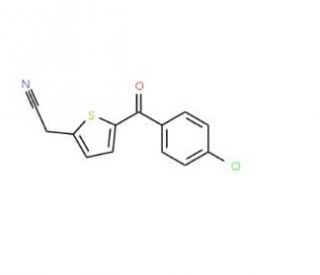 2-[5-(4-Chlorobenzoyl)-2-thienyl]acetonitrile - chemical structure image